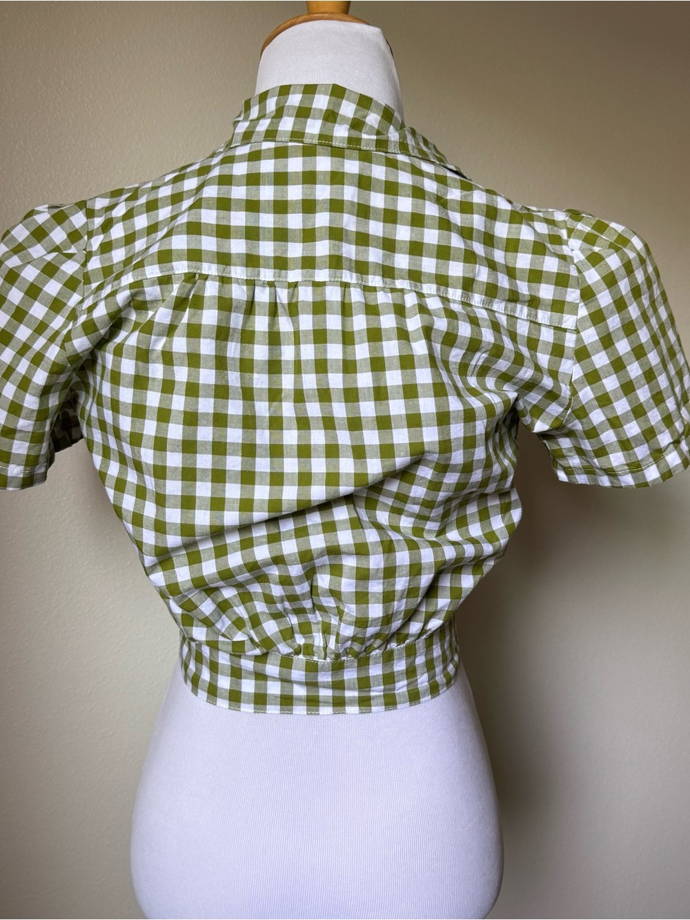 Freddies of Pinewood Green Gingham Work Blouse - Picture 3 of 3